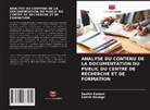 Satish Dandge, Sachin Kadam - ANALYSE DU CONTENU DE LA DOCUMENTATION DU PUBLIC DU CENTRE DE RECHERCHE ET DE FORMATION