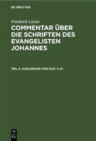 Friedrich Lücke - Friedrich Lücke: Commentar über die Schriften des Evangelisten Johannes - Teil 2: Auslegung von Kap. 5-21