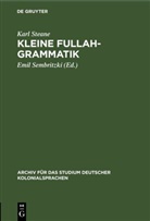 Karl Steane, Emil Sembritzki - Kleine Fullah-Grammatik