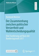 Reinhold Melcher - Der Zusammenhang zwischen politischer Versiertheit und Wahlentscheidungsqualität