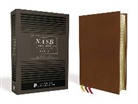 Zondervan, Zondervan - NASB, Thinline Bible, Premium Goatskin Leather, Brown, Premier Collection, Black Letter, Gauffered Edges, 2020 Text, Comfort Print
