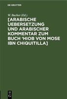 W. Bacher - [Arabische Uebersetzung und Arabischer Kommentar zum Buch 'Hiob von Mose ibn Chiquitilla]