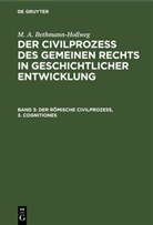 M. A. Bethmann-Hollweg - M. A. Bethmann-Hollweg: Der Civilprozeß des gemeinen Rechts in geschichtlicher Entwicklung - Band 3: Der römische Civilprozeß, 3. Cognitiones