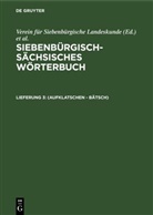 Akademie der Sozialistischen Republik Rumäniens, Adolf Schullerus, Verein Für Siebenbürgische Landeskunde - Siebenbürgisch-Sächsisches Wörterbuch - Lieferung 3: (aufklatschen - Bätsch)