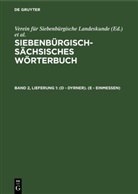Akademie der Sozialistischen Republik Rumäniens, Georg Keintzel, Adolf Schullerus, Verein Für Siebenbürgische Landeskunde - Siebenbürgisch-Sächsisches Wörterbuch - Band 2, Lieferung 1: (D - Dyrner). (E - einmessen)