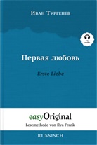 Iwan Turgenew, EasyOriginal Verlag, Ilya Frank - Erste Liebe Geschenkset (Softcover mit Audio-Online) + Eleganz der Natur Schreibset Premium, m. 1 Beilage, m. 1 Buch