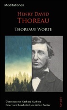 Henry D. Thoreau, Anto Zanker, Anton Zanker - Thoreaus Worte