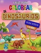 Sarah Antonio - Libro para colorear de dinosaurios