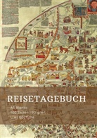 Journey Book A5, Notizbuc A5, Notizbuch A5, Reisetagebuc A5, Reisetagebuch A5 - Reisetagebuch zum Selberschreiben - A5 blanko - 100 Seiten 90g/m² - Soft Cover - Motiv Ebstorfer Weltkarte - FSC Papier