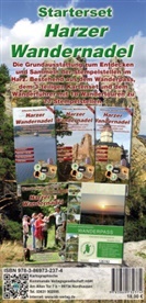Harzer Wandernadel GmbH, Kartographische Kommunale Verlagsgesellschaft mbH, Kartographisch Kommunale Verlagsgesellschaft mb, Kartographische Kommunale Verlagsgesellschaft mb - Starterset Harzer Wandernadel, m. 1 Buch, m. 1 Buch, m. 3 Karte