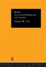 Compiled by the British Library of Political and Economic Science - Intl Biblio Econom 1958 Vol 7