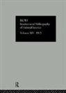 International Committee for Social Science Information and Documentation - Intl Biblio Pol Sc 1965 Vol 14