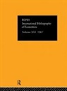 International Committee for Social Science Information and Documentation - IBSS: Economics: 1967 Volume 16