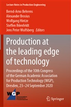 Bernd-Arno Behrens, Alexande Brosius, Alexander Brosius, Wolfgang Hintze, Wolfgang Hintze et al, Steffen Ihlenfeldt... - Production at the leading edge of technology