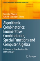 Veronik Pillwein, Veronika Pillwein, Schneider, Schneider, Carsten Schneider - Algorithmic Combinatorics: Enumerative Combinatorics, Special Functions and Computer Algebra