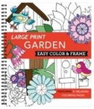 New Seasons, Publications International Ltd - Large Print Easy Color & Frame - Garden (Stress Free Coloring Book)