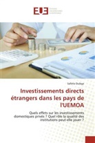 Safièta OUIBGA, Safièta Ouigba - Investissements directs étrangers dans les pays de l'UEMOA