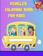 EM Publishers - Vehicles Coloring Book For Kids Ages 2+