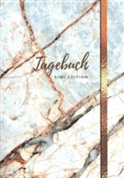 Notizbuc A5, Notizbuch A5, Tagebuch A5 - Tagebuch - A5 liniert - 100 Seiten 90g/m² - Soft Cover Motiv Marmor weiß - FSC Papier