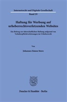 Johannes Simon Stuve - Haftung für Werbung auf urheberrechtsverletzenden Websites.