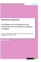 Wilfried Ayrton Oyambe Bollo - La Politique de Developpement des Collectivites Territoriales Decentralisees en Afrique