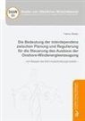 Fabian Bader - Die Bedeutung der Interdependenz zwischen Planung und Regulierung für die Steuerung des Ausbaus der Onshore-Windenergieerzeugung