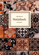 Notebook A5, Notizbuc A5, Notizbuch A5 - Notizbuch schön gestaltet mit Leseband - A5 Hardcover blanko - 100 Seiten 90g/m² - floral indisch - FSC Papier