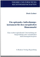 Doris Leitner - Ein optionales Aufrechnungsinstrument für den europäischen Binnenmarkt