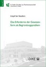 Lloyd Seaders - Das Erfordernis der Gesetzesform als Begründungsproblem