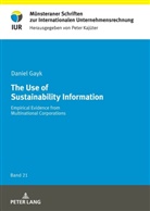 Daniel Gayk, Peter Kajüter - The Use of Sustainability Information
