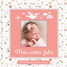Lisa Wirth - Babyalbum mit Fensterausschnitt für das 1. Lebensjahr zum Eintragen der schönsten Momente und Erinnerungen mit Platz für Fotos | für Mädchen
