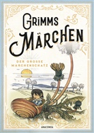 Jacob Grimm, Wilhelm Grimm - Grimms Märchen - vollständige und illustrierte Schmuckausgabe mit Goldprägung