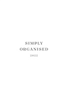 Lina Marie Walbracht - SIMPLY ORGANISED 2022 - premium white