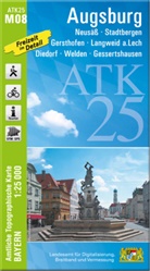 Landesam für Digitalisierung Breitband un, Landesamt für Digitalisierung Breitband un, Breitband und Vermessung Landesamt für Digitalisierung - ATK25-M08 Augsburg (Amtliche Topographische Karte 1:25000)