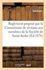 Dorleans, Dorléans - Reglement propose par la