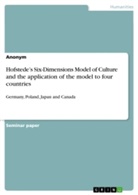 Anonym, Anonymous - Hofstede's Six-Dimensions Model of Culture and the application of the model to four countries