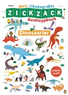 Makii, Makii - Mein riesengroßes ZICKZACK Ausklappbuch - Dinosaurier