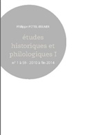 Philippe Potel-Belner - Études historiques et philologiques I