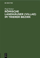 Paul Steiner - Römische Landhäuser (villae) im Trierer Bezirk