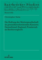 Christopher Salm, Michael Martinek - Die Haftung der Muttergesellschaft im grenzüberschreitenden Konzern: Deutschland, England, Frankreich im Rechtsvergleich
