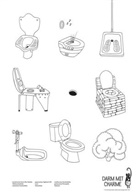 Giulia Enders, Jill Enders - Plakat, "Darm mit Charme", Toiletten aller Welt