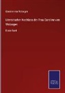 Caroline von Wolzogen, Caroline Von Wolzogen - Literarischer Nachlass der Frau Caroline von Wolzogen