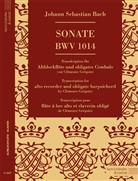 Johann Sebastian Bach, Clemence Grégoire, Clémence Grégoire - Sonate BWV 1014, Partitur und Stimme