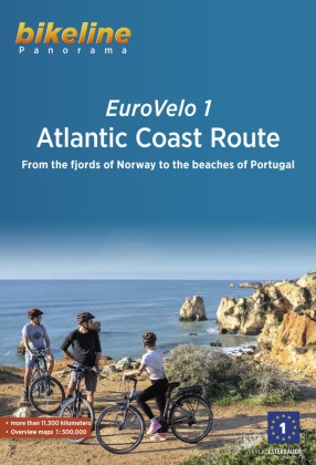  Esterbauer Verlag, Esterbauer Verlag - Eurovelo 1 - Atlantic Coast Route - From the fjords of Norway to the beaches of Portugal, 11.150 km, 1:500.000
