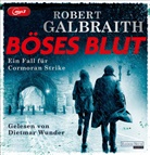 Robert Galbraith, Dietmar Wunder - Böses Blut, 4 Audio-CD, 4 MP3 (Audiolibro)