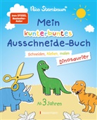 Nico Sternbaum - Mein kunterbuntes Ausschneidebuch - Dinosaurier. Schneiden, kleben, malen für Kinder ab 3 Jahren. Mit Scherenführerschein
