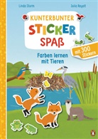 Linda Sturm, Julia Reyelt - Kunterbunter Stickerspaß - Farben lernen mit Tieren