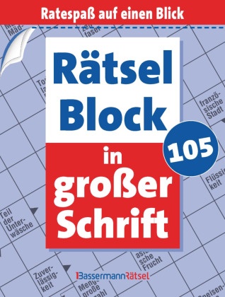 Eberhard Krüger - Rätselblock in großer Schrift 105