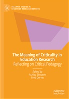 DERVIN, Dervin, Fred Dervin, Ashle Simpson, Ashley Simpson - The Meaning of Criticality in Education Research