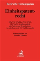 Winfrie Tilmann, Winfried Tilmann, Winfried Tilmann (Prof. Dr.) - Einheitspatentrecht